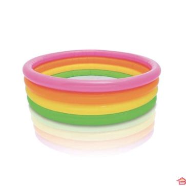 PISCINE ENFANTS 4 BOUDINS 168X89 CM SUNSET GLOW INTEX