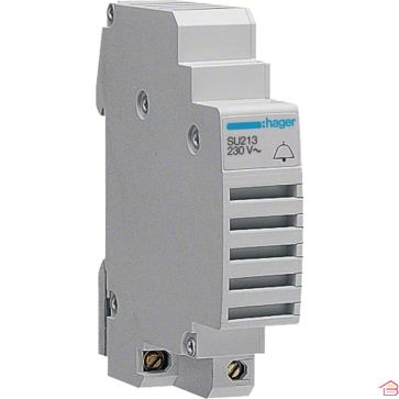 SONNERIE ÉLECTRIQUE 230V SU213 DISPOSITIF SONORE TYPE D 85 dB RAIL DIN