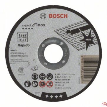 DISQUE INOX MEULER Q115X1 METAL - BOSCH