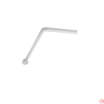 BARRE DE DOUCHE D'ANGLE ALUMINIUM 80 X 80 CM