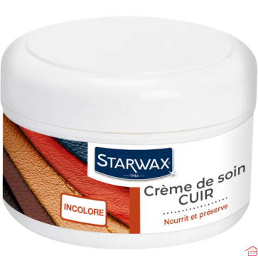 CRÈME NOURRISSANTE INCOLORE POUR CUIR 150 ML À LA LANOLINE ET HUILE DE PIED DE BŒUF