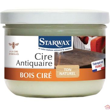 CIRE ANTIQUAIRE EN PÂTE POUR MEUBLES EN BOIS TON NATUREL 375 ML