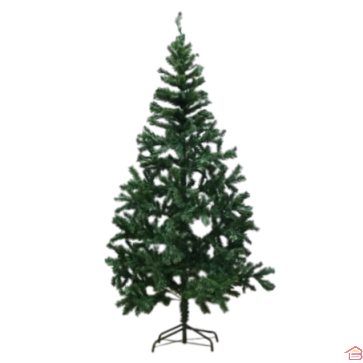 SAPIN VERT COLMAR 210 CM AVEC 600 TÊTES DE 7CM ET PIED EN MÉTAL