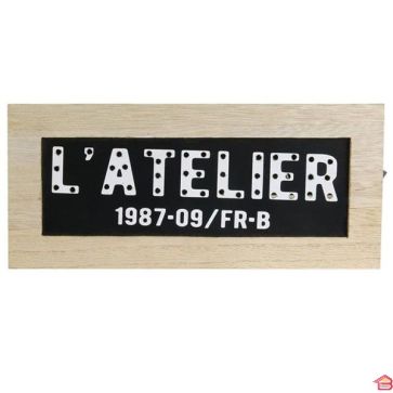 TABLEAU A MESSAGE LUMINEUX BISTROT M12