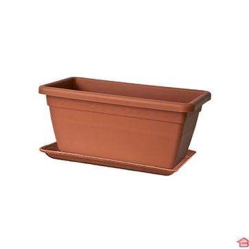 JARDINIERE AKEA 50 CM TERRACOTTA