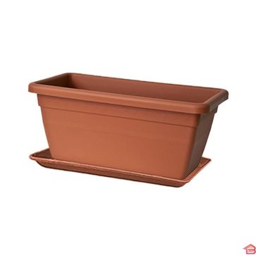 JARDINIERE AKEA 80 CM + SOUCOUPE