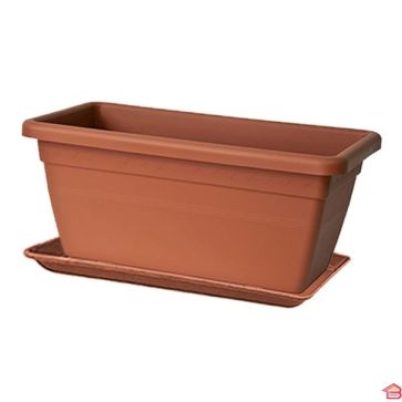 JARDINIERE AKEA 100 CM TERRACOTTA