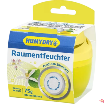 ABSORBEUR D’HUMIDITÉ ET DÉSODORISANT HUMYDRY DUPLO 75 GRAMMES PARFUM CITRON