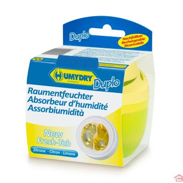 ABSORBEUR D'HUMIDITÉ ET DÉSODORISANT DUPLO CITRON 75G HUMYDRY