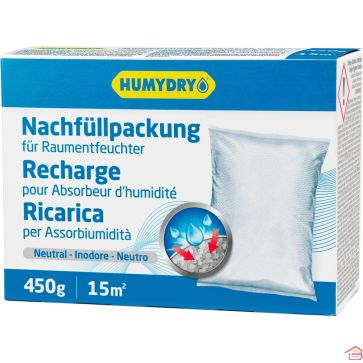 RECHARGE ABSORBEUR D'HUMIDITÉ 450 GRAMMES HUMYDRY NEUTRE