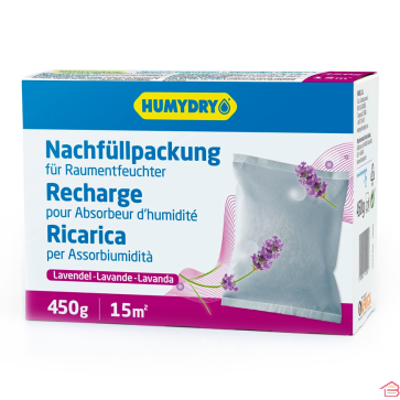 RECHARGE ABSORBEUR D'HUMIDITÉ 450G LAVANDE