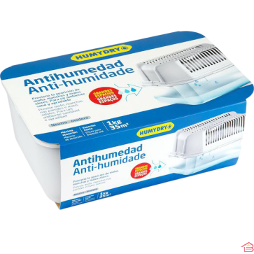 ABSORBEUR D’HUMIDITÉ ET DÉSODORISANT HUMYDRY MAGNUM 1 KG POUR GRANDS ESPACES JUSQU’À 35 M²