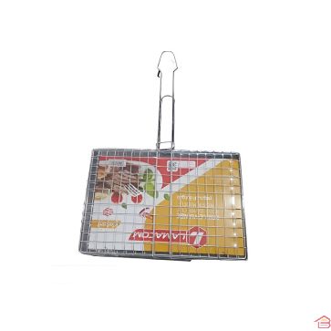 GRILLE VIANDE GRAND MODÈLE BOMBÉE AVEC PINCE LAMACOM