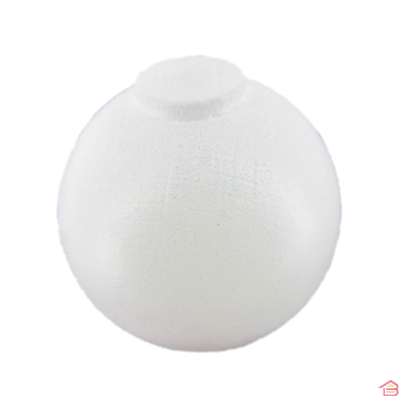 EMBOUT BOULE X 2 D28MM - BLANC