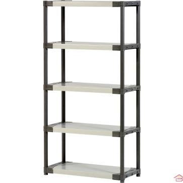 ÉTAGÈRE WORKLINE 5 PLATEAUX ANTHRACITE GRIS