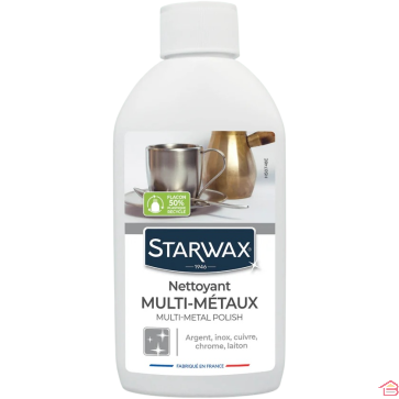 NETTOYANT MULTI MÉTAUX SANS AMMONIAQUE 250 ML POUR CUIVRE ARGENT LAITON