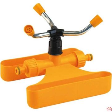 ARROSEUR ROTATIF SUR SOCLE RADEAU À 3 BRAS AVEC RACCORD FERRARI