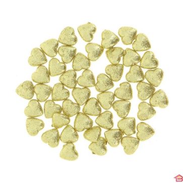 DÉCORATION DE TABLE FORME BOULE ET COEUR DORE X50