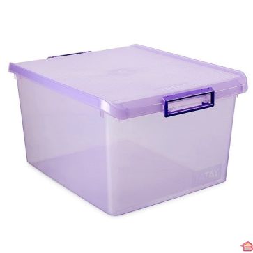 BOITE MULTIUSAGE 35 LITRES TRANSLUCIDE PRUNE