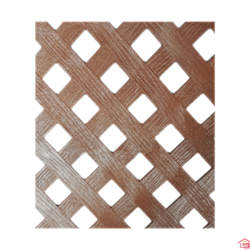 PANNEAU DIAMANT MARRON CLAIR 2.41 X 1.21 M