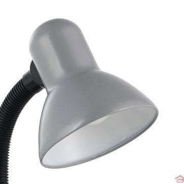 LAMPE DE BUREAU BASIC GRIS E27 1X60 W