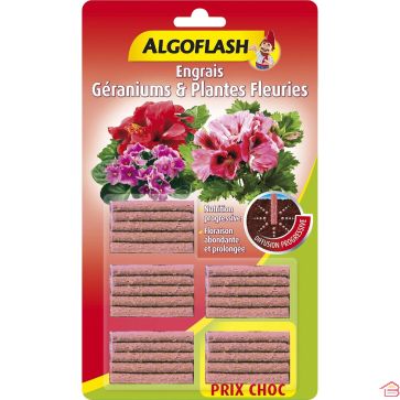 ENGRAIS BÂTONNETS POUR PLANTES FLEURIES 25 UNITÉS ALGOLFLASH