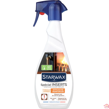 NETTOYANT INSERTS EXPRESS STARWAX POUR VITRES D’INSERT ET CHEMINÉE 500ML