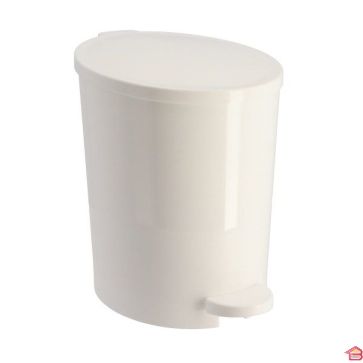 POUBELLE À PEDALE POLYPROPENE - BLANC