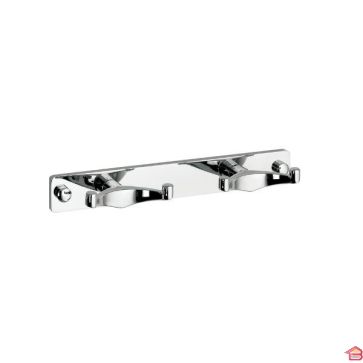 PORTE MANTEAU 4 CROCHETS EN LAITON  22 X 3 CM