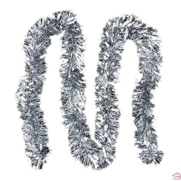 GUIRLANDE DE NOEL MARTA BRILLANT ARGENT 9 CM*2 M* 6PLY