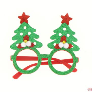 LUNETTE DE NOEL PAILLETÉS D:12*14 CM