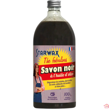 SAVON NOIR CONCENTRÉ À L’HUILE D’OLIVE 1 LITRE STARWAX FABULOUS NETTOYANT MULTI-USAGES