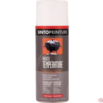 PEINTURE HAUTE TEMPÉRATURE BLANCHE EN AÉROSOL 400 ML