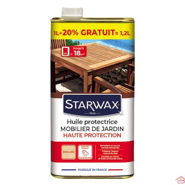 HUILE PROTECTRICE POUR TECK ET BOIS EXOTIQUES  1 L+20 %