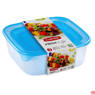 SET 3 BOITES FRESCH&GO CURVER 250 /800/1700ML