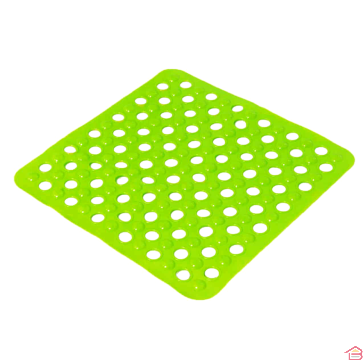 FOND DE DOUCHE PVC CARRE AVEC TROUS 50 X 50 CM