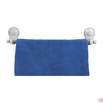 PORTE-SERVIETTE BLANC 1 BARRE SUR VENTOUSES