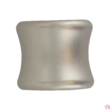 EMBOUTS BOUCHON X2 ARGENT MAT