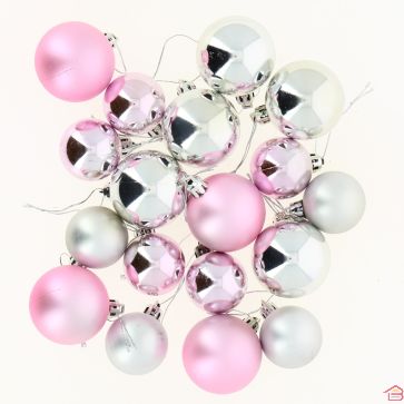 BOULE DE NOEL 4 CM/5 CM * 18 PCS FANTAISIE NOEL