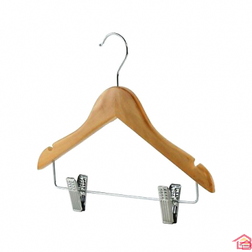 CINTRE EN BOIS AVEC PINCE