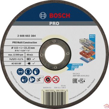 DISQUE À TRONCONNER MULTI RAPIDO 115X22,23 MM