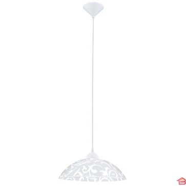 SUSPENSION VETRO E27 60W BLANC DECORER