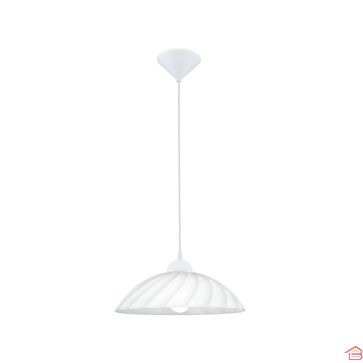SUSPENSION VETRO E27 GLOBE 60 W BLANC VERRE SATINE