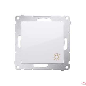 BOUTON POUSSOIR 16AX PR BLANC