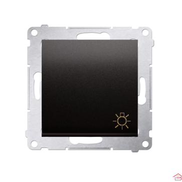 BOUTON POUSSOIR 16AX GRAPHITE