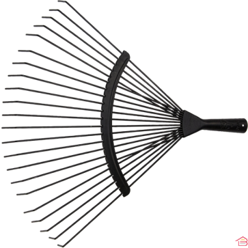 BALAI À GAZON SANS MANCHE EN ACIER À DENTS RONDES BELLOTA