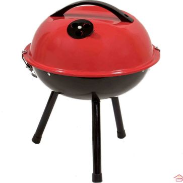 BARBECUE DE TABLE À CHARBON BUBBLE EN ACIER AVEC COUVERCLE ET 3 PIEDS