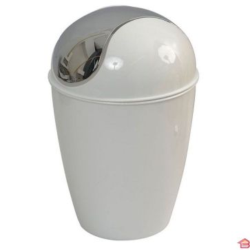 POUBELLE POLYPROPYLENE CONIQUE - BLANC