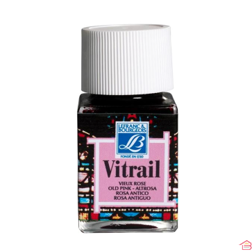 PEINTURE VITRAIL 50ML VIEUX ROSE - LEFRANC BOURGEOIS