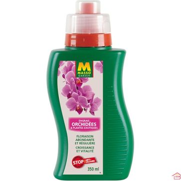 ENGRAIS LIQUIDE ORCHIDÉES ET PLANTES EXOTIQUES 350 ML MASSO GARDEN